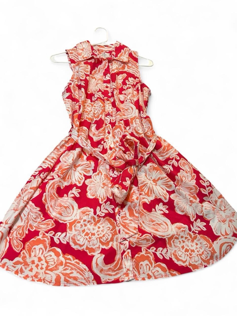 Crown & Ivy red floral dress Size M #floral #dress